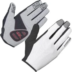 GripGrab Shark Gevoerde Handschoenen Met Lange Vingers - White